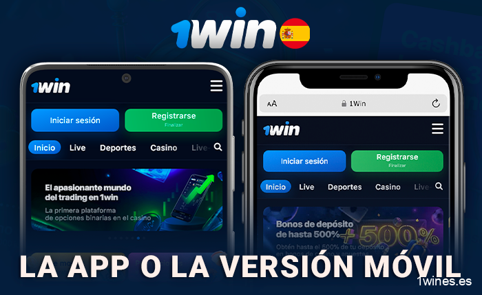 Comparación de la aplicación 1Win y la versión para navegador del sitio web
