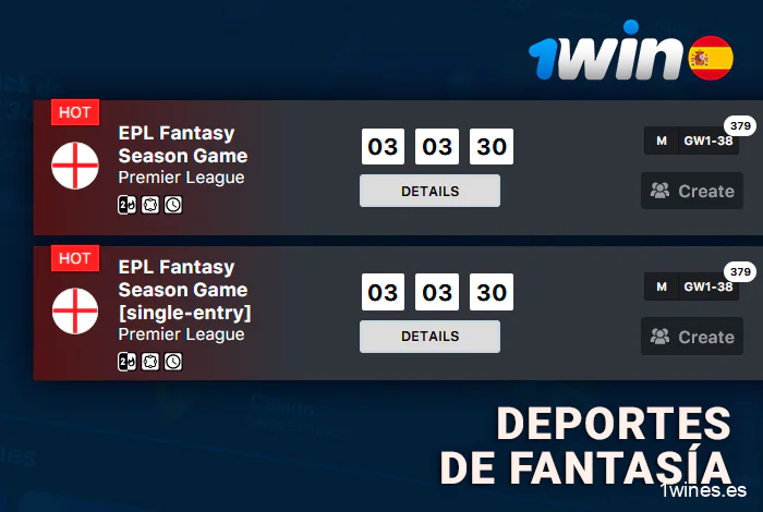 Apuestas de Fantasy Sports en 1Win