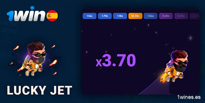 Juego instantáneo Lucky Jet en 1Win