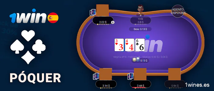 Jugar al póquer en 1Win