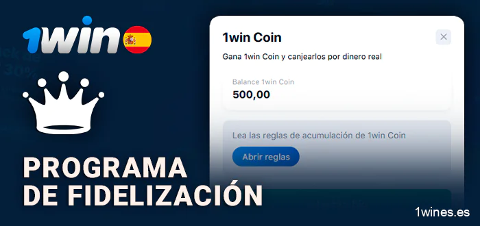 Programa de fidelización 1Win para jugadores españoles