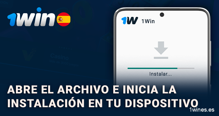 Instala la aplicación 1win en tu dispositivo Android