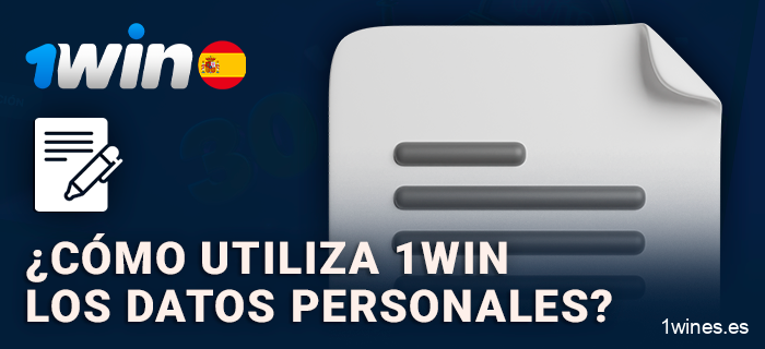 Cómo se utilizan los datos en el sitio web de 1Win