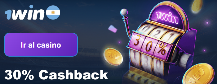 Cashback de 30% en 1win
