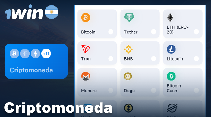 Criptoactivos en 1win
