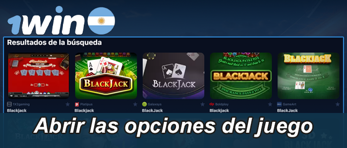 Variedades de blackjack en el sitio web de 1win