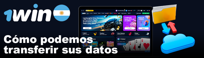 Transferencia de datos en 1win AR